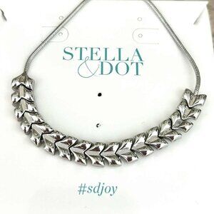 NEW Stella & Dot 'On the Mark' Silver Slider Pulley Bracelet